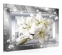 Runa Art Wall Picture Flowers Lilies Modern Canvas - 100% Made In Germany - Hall 021715c