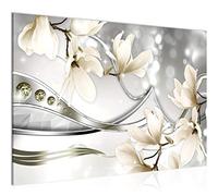 Runa Art Wall Picture Magnolia Flowers Modern Modern Canvas - 100% Made In Germany - Hall 207215c