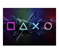 Runa Art Wallpaper 396 x 280 cm Gamers Console Non-Woven Decoration Print Wall Mural Living Room - Made in Germany - Black -Colored 9550012a