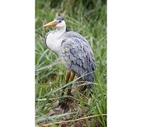 RUNADI Heron Standing Statue, Durable Polyresin, 14.5" L X 12