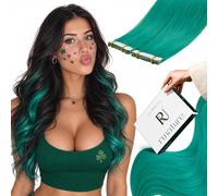 RUNATURE Tape in Hair Human Hair Extensions 16 In