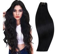 RUNATURE Weft Hair Extensions Human Hair 22 In #1