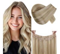 RUNATURE Wire Hair Extensions Human Hair 12 In #16P22