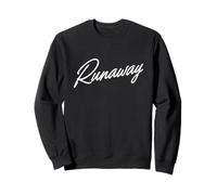 Runaway Handwritten Urban Design - Bold Aesthetic Wear Sweatshirt