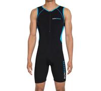 RunBreeze Tri Suit Mens - Triathlon Suit for Men, Breathable, Quick Drying Trisuit, Rear Pockets, Triathlon Suit Mens for Cycling, Swimming, Running