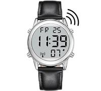 RUNCAR Atomic American English Talking Digital Watch Speaks Clear and Loud Time, Date and Alarm time for Senior,Visually impaired or Blind People, Style 7, Classic