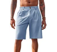 Runcati Mens Golf Shorts Flat Front Chino Casual Cotton Dress Work Shorts for Men
