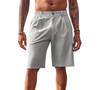 Runcati Mens Golf Shorts Flat Front Chino Casual Cotton Dress Work Shorts for Men
