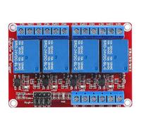 RUNCCI-YUN 1 pcs 24V 4-Channel relay module with Optocoupler 4-Channel Relay Board,High or Low Level Trigger Expansion Board for Raspberry Pi Arduino