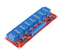 RUNCCI-YUN 1 pcs 5V 8-Channel relay module,8-Channel Relay Board with Optocoupler High or Low Level Trigger Expansion Board for Raspberry Pi Arduino