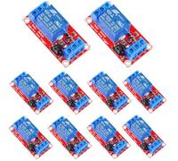 RUNCCI-YUN 10pcs Relay Module DC 24V 1 Channel Relay Board with Optocoupler Isolation Support High or Low Level Trigger for Arduino