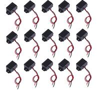 RUNCCI-YUN 15pcs DC 3V-12V 100dB Electronic Alarm System - Continuous Sound Alarm for Physical Circuits, Black