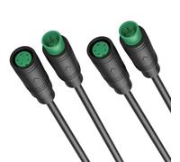 RUNCCI-YUN 2 Pairs Waterproof Julet 5 Pin Ebike Extension Cable Connector for e-bikes male and female plug wire,5 pin cable connector for electric bike light,DIY Bike Projects(20 cm)