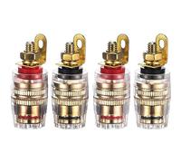 RUNCCI-YUN 4PCS Speaker Terminal Binding Post Banana Plug Socket Connector 4mm banana socket