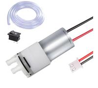 RUNCCI-YUN DC 6V-12V 370 Mini Miniature Electric Diaphragm Self-Priming Vacuum Pump,for Aquarium Tea Machine Fish Tank Water Cooling(with pre-Wired)