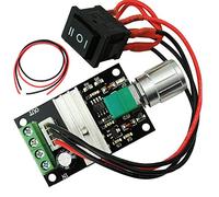 RUNCCI-YUN DC Motor Speed Controller,3A 6V 24V 12V 3A PWM Motor Controller Reversible Controller Regulator with Switch Positive Inversion Control Switching Button with Speed Control Knob