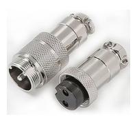 RUNCCI-YUN GX20 2Pin Aviation Connector, 20mm Solder Male Female Panel Mount Airline Plug Cable Connector (GX20 2Pin Docking)