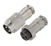 RUNCCI-YUN GX20 3Pin Aviation Connector, 20mm Solder Male Female Panel Mount Airline Plug Cable Connector (GX20 3Pin Docking)