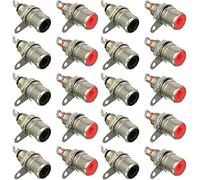 RUNCCI-YUN RCA Panel Mount Female Socket Connectors With Chassis Phono Solder