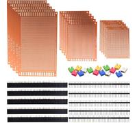 RUNCCI-YUN Universal PCB Double Side Prototyping Matrix Circuit Boards Perfboards Board Kits for DIY Soldering and Electronic Project,5x7cm & 7x9cm & 9x15cm