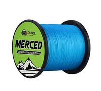 RUNCL Braided Fishing Line Merced, 8 Strands Braided Line - Proprietary Weaving Tech, Thin-Coating Tech, Stronger, Smoother - Fishing Line for Freshwater Saltwater (Blue, 100LB(45.4kgs), 500yds)