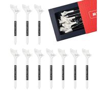 Rundago 10 Pcs Golf Tees Plastic, Golf Tees Unbreakable, Premium 10°Golf Tee, Reducing Friction and Increase Distance, for Golf Ball