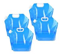 Rundago 10L Water Container 4Pcs Collapsible Water Container Water Carrier Water Storage Containers Camping Water Containers (4, blue 10L)