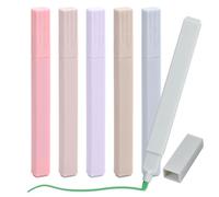 Rundago Pastel Highlighter Pens, 6Pcs Morandi Multicolored Highlighter Pens, Single Tip Broad Line Colorful Marker Pens, Dry Fast Highlighters Stationary for School/Office/Class (1.3 * 13cm)