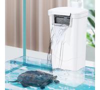 RunDuck Replaceable Turtle Tank Filter with Waterfall Flow - Easy Installation, Low Water Level Start, Suitable for Small Fish Tanks, Aquariums, and Turtle Tank Accessories