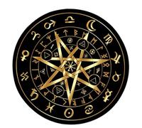 Rune Pattern Astrological Pendulum Mat Tarot Rubber Tablecloth Desk Decoration Tarot Card Pad Pendulum Ceremony Mat