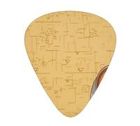 rune world 12 Pack Guitar Picks Plectrums,4 pieces in each of 3 sizes, Suitable for a wide range of stringed instruments