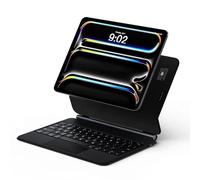 runelk Keyboard Case for iPad Pro 11-inch (M4) 2024, Auto-Connect Design & No Charging Required, Magic-Style Magnetic Keyboard Case with Multi-Touch Trackpad, Compatible with iPad Pro 11(5th Gen)