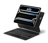 runelk Keyboard Case for iPad Pro 13-inch (M4) 2024, Auto-Connect Design & No Charging Required, Magic-Style Magnetic Keyboard Case with Multi-Touch Trackpad, Compatible with iPad Pro 13