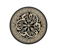 Runes for Beginners, Convenient Access Design, 22x1.3cm, Vikíng Rune Divination Set, Leather Divination Mat, Wooden Meditation Tools, for Men Women Altar