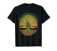 Runes of Odin Vikings Tree of Life Mythology Northern Valhalla T-Shirt