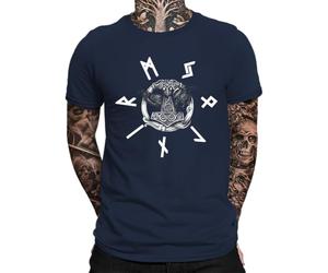 Runes Ravens Hugin and Munin - Vikings | Nordmann | Runes | Odin | Thor | Valhalla | Vikings Men's T-Shirt