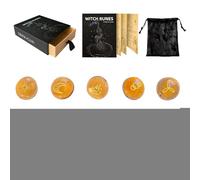 Runes Set - Engraved Fortune Stones, Sacred Symbol Set | Divination Kit With Pouch And Guide, Spiritual Decor | Meditation Altar, Home Sacred Spot, Ritual Energy Focus, Practice Zone, Altar