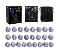 Runes Stones Set Spiritual Divination Tools With Guide Book