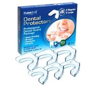 Runesol Easy Mouldable Mouth Guard for Teeth Grinding, 6 x Mixed, Protect Tooth Enamel, Grinding Teeth Night Guard for Sleeping, Bruxism Clenching Gum Shield for Sleep, Dental Guards for Women Men