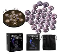 Runestones: Engraved Divination Set, Spiritual Guidance, Runestones with Letters for Meditation Practice | Mystic Divination Kit for Men, Women, Boys, Girls and Ad