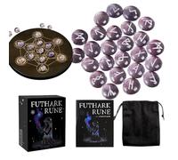 Runestones - Spiritual Divination Tools with Guide Book | Engraved Inscriptions | intended for Divination and Meditation, for Men, Women, Boys, Girls,