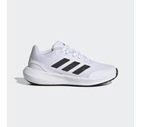 adidas Sportswear Childrens Unisex RunFalcon 3 Lace Shoes - White & Black Textile - Size UK 5.5