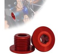 Runfarr 2PCS Motorcycle Front Wheel Axle Nut Screw,M16*1.5P Axle Lock Nut Bolts Screw for Electric Bike Surron Sur-Ron Sur Ron Light Bee X/S/L1E X160/X260-Red