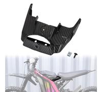 Runfarr Battery Compartment Lock Cover,Carbon Fiber Pattern Compartment Lock Surround for Electric Dirt Bike Surron Light Bee Sur-Ron X Sur-Ron S