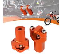 Runfarr Dirt Bike Handlebar Riser,1 1/8" 28mm Handlebar Mounts Clamp Handlebar Risers for 125-530 SX SX-F EXC XC-W XCF-W EXC-F FC250/350/450 TC125/250 FX350/450 TX300 Orange