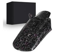 Runfarr Motorcycle Fender,Real Carbon Fibre Rear Wheel Fender Rear Shock Protection for Surron Sur-Ron Sur Ron X/S X160/X260 Electric Dirt Bike-Black Purple