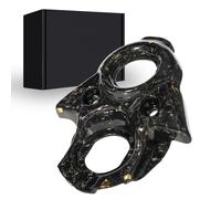 Runfarr Motorcycle Ignition Cover,Real Carbon Fiber Key Ignition Switch Cover for Surron Sur-Ron Sur Ron X/S X160/X260 Electric Dirt Bike-Black Gold