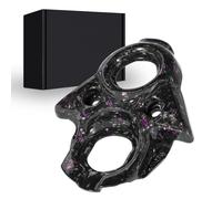 Runfarr Motorcycle Ignition Cover,Real Carbon Fiber Key Ignition Switch Cover for Surron Sur-Ron Sur Ron X/S X160/X260 Electric Dirt Bike-Black Purple