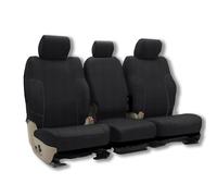 runfider Oxford Fabric Seat Covers for Ford XLT and Lariat 2014 for Ford F250 F350 F450 F550 XLT and Lariat 2015-2021 - Front Row 40/20/40 Split Bench with Center Console Access - Black
