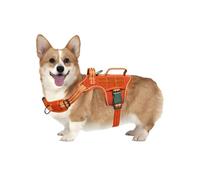 RunFido - Heavy Duty Tactical Dog Harness for Small Dogs, Prevents Pulling and Choking, Easy to Put on and Take Off, MOLLE System, Adjustable Reflective Vest with Breathable Padding